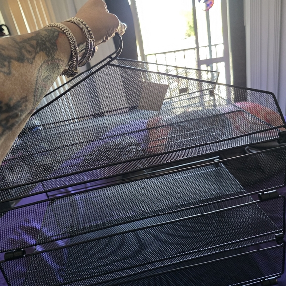 Black Mesh Garment Rack - Picture 2 of 3